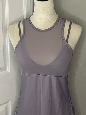 lululemon athletica Lavender Double-Strap Mesh Tank